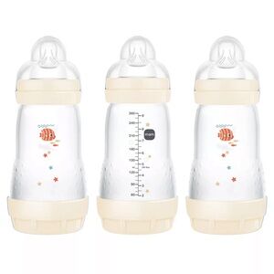 NEW IN BOX 9oz anti colic MAM bottles with fish design
